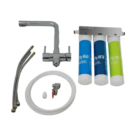 Pack Filtre sous évier Trio UF - Mitigeur 3 voies chromé | Adoucisseur-eau