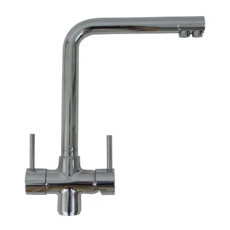 Mitigeur 3 voies chromé  - Adoucisseur-eau