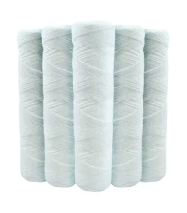 Set of 5 cartridges wound 9"3/4 - 10µm for Water filter holder