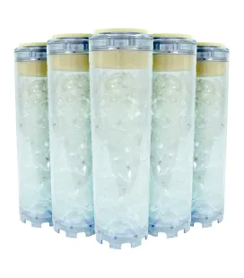 Set of 5 polyphosphate cartridges - 9"3/4 for water filter holder