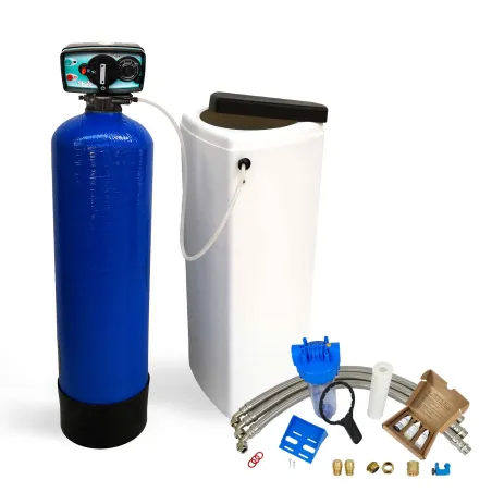 Adoucisseur d'eau bi bloc 30L Fleck 5600 volumétrique mécanique complet avec accessoires