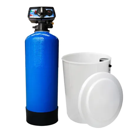 Adoucisseur d'eau bi bloc 75L Fleck 5600 chronométrique mécanique complet avec accessoires