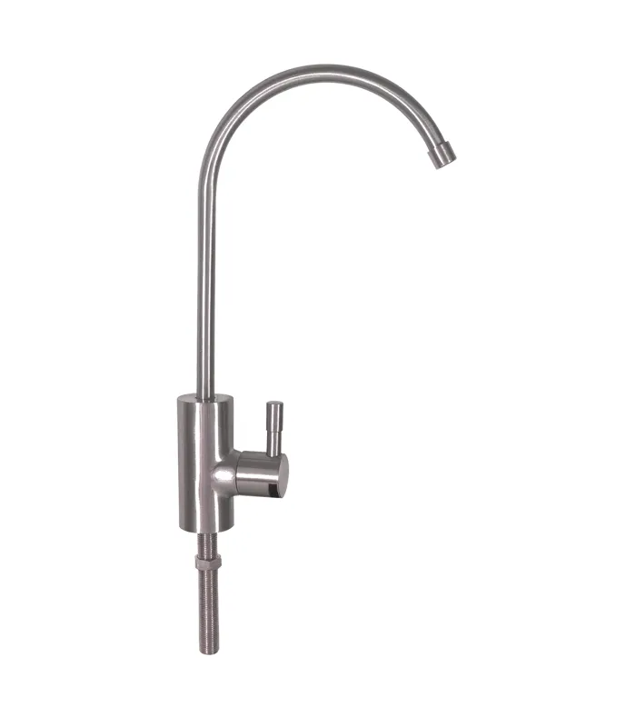 Robinet De Puisage Brossé Pour Osmoseur et Filtre Sous Evier avec Kit de raccordement 3/8"