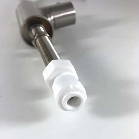 Robinet De Puisage Brossé Pour Osmoseur et Filtre Sous Evier avec Kit de raccordement 3/8"