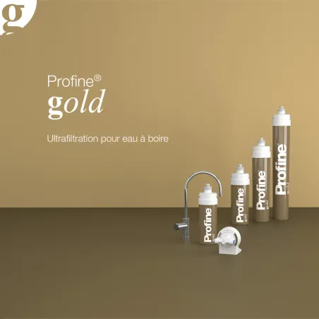 Filtre Profine GOLD Medium - Cartouche Ultra Filtration 0,1 microns + Charbon Actif ions argent