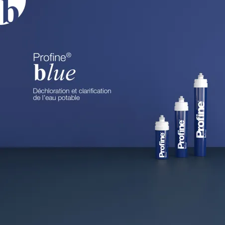 Filtre Profine BLUE Medium - Filtre Sédiments 5 microns et Charbon Actif 24 000 litres d'Autonomie
