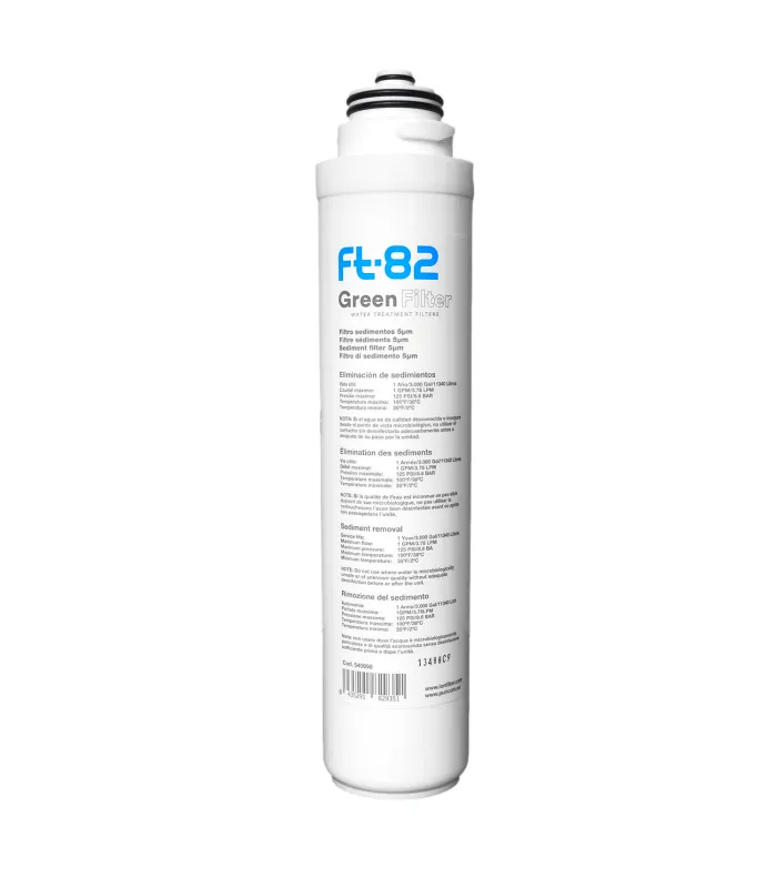 Cartouche Filtre à sédiment FT82 - 5µm pour filtre sous évier Duo ou Trio UF