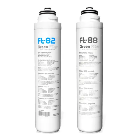 Lot De 2 Cartouches Filtre sous évier Duo et Trio FT82 filtre sédiments FT88 charbon actif haute durabilité