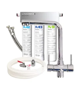 Trio UF Untertischfilter mit verchromter 3-Wege-Mischbatterie