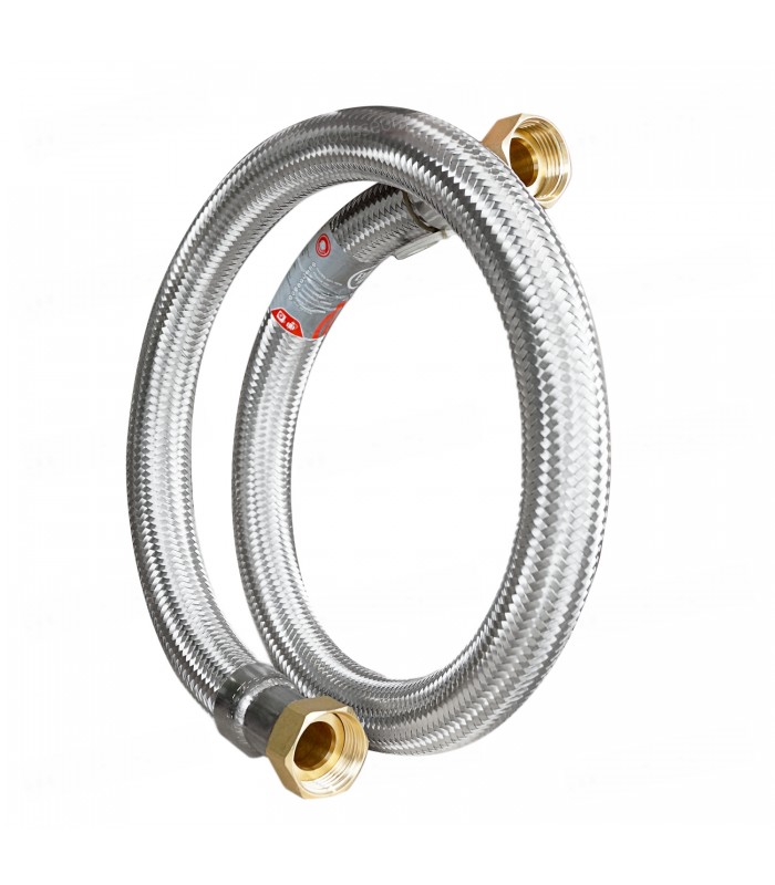 FAST-FLO Tuyau d'alimentation tressé pour robinet Plumb Pak, flexible,  acier inoxydable, 6 po de long XCFC-106PP