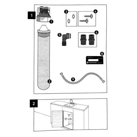Cartouche filtrante eau potable - Everpure PBS 400 - Cartouche de remplacement