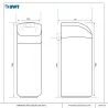 Suavizador de agua BWT PERLA SILK S 10L volumétrico anticipado - Suavizador de agua para espacios reducidos