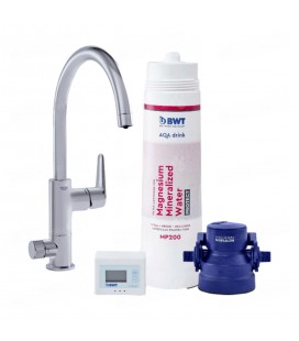 Filtre eau robinet sous évier avec robinet 3 voies GROHE intégré - BWT AQA DRINK PURE URBAN - 3/8" Prêt à être installer