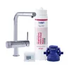 Filtre eau robinet sous évier avec robinet 3 voies  GROHE intégré - BWT AQA DRINK PURE LOFT - 3/8" avec douchette extractible