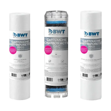 Pack pour Filtres BWT Osmoseur et Triplex - Traite 95% des impuretés présente dans l'eau du robinet