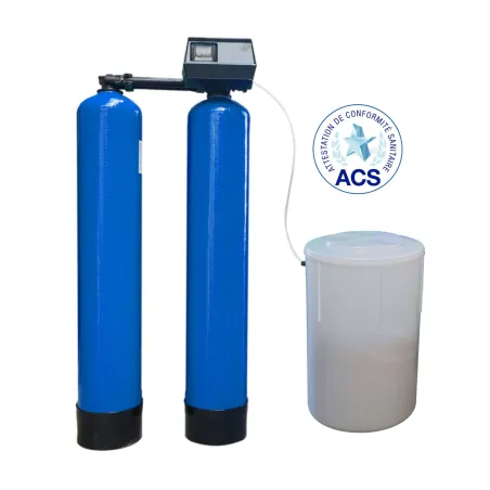 Adoucisseur d'eau duplex 2x75L fleck 9100