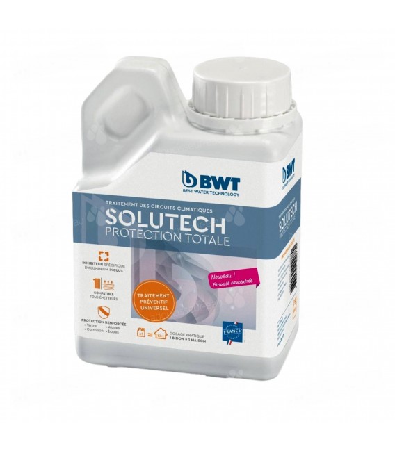BWT SoluTech Protection Totale - Traitement préventif eau de chauffage - Bidon de 500 ML