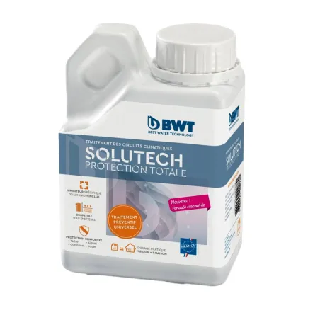 BWT SoluTech Protection Totale - Traitement préventif eau de chauffage - Bidon de 500 ML