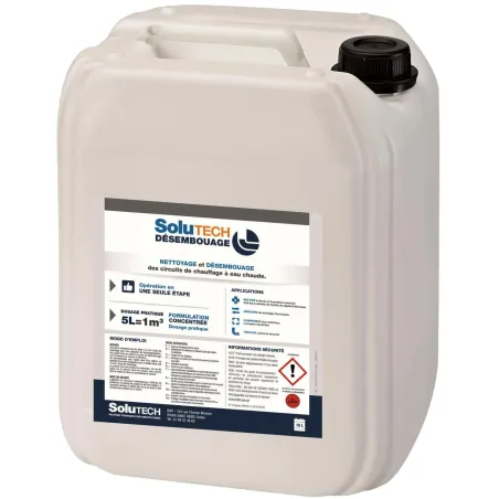 Traitement eau circuit de chauffage - BWT SoluTech Nettoyage Désembouage - Bidon de 10 litres