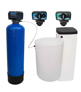 Adoucisseur d'eau bi-bloc