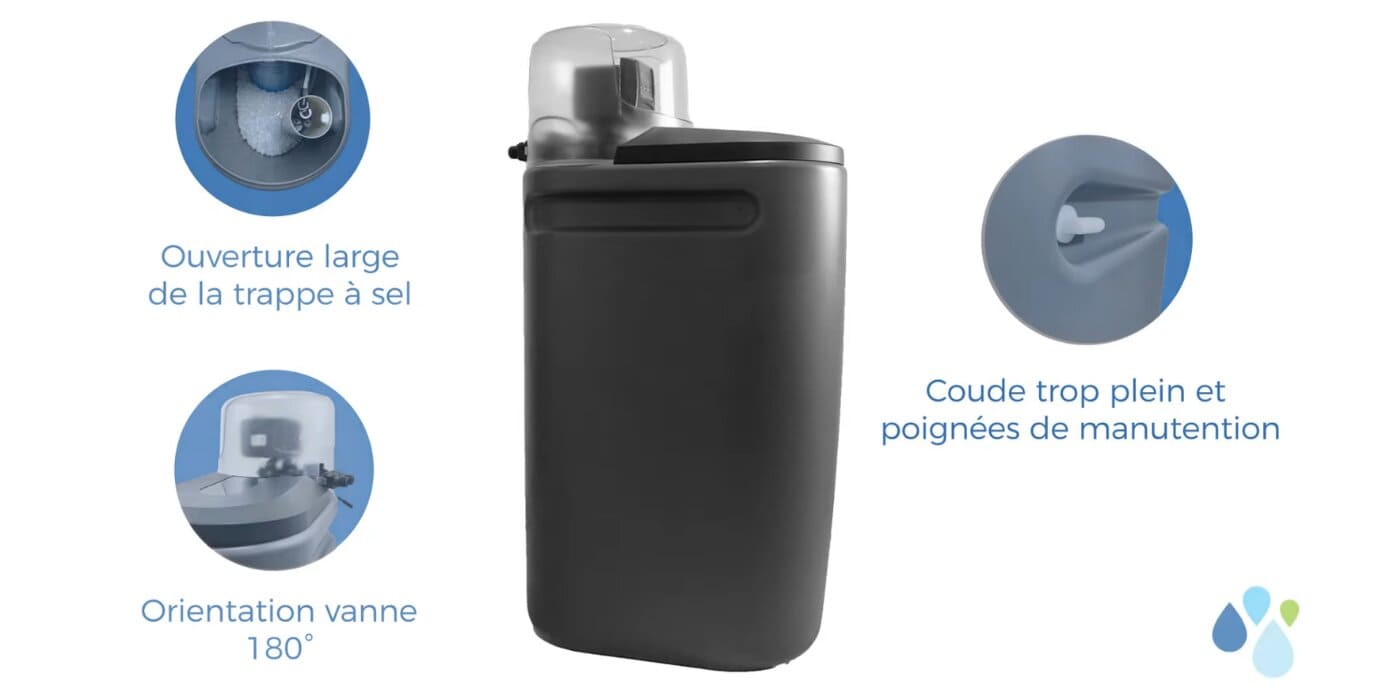 Lancement nouveau bac adoucisseur d’eau vanne Fleck