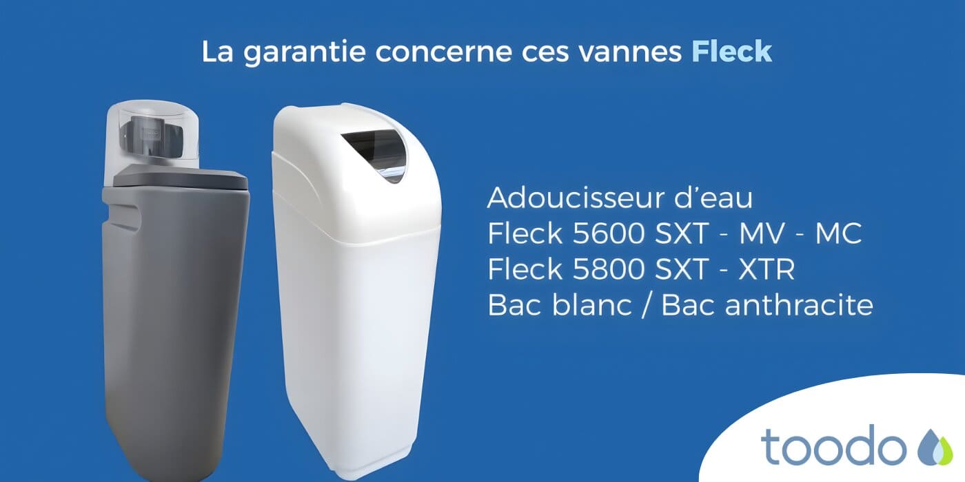 Découvrez l’extension de garantie pour les adoucisseurs d'eau vanne Fleck