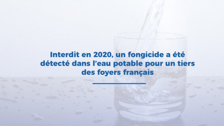 Interdit depuis 2020, un fongicide a été détecté dans l’eau potable pour un tiers des foyers français 